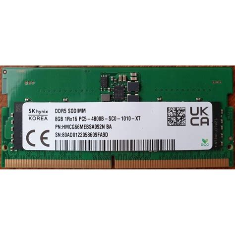 Sk Hynix Gb So Dimm Ddr Mhz Hmcg Mebsa N