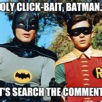 holy batman Meme Generator - Imgflip