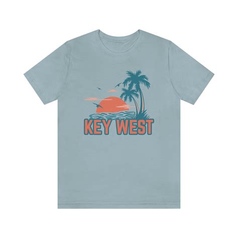 Key West Florida T Shirt Retro Palm Tree Beach Unisex Key West