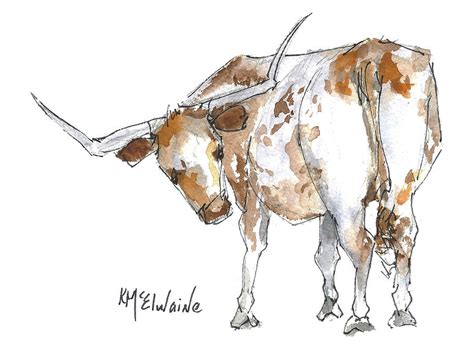 Watercolor Cow Painting at GetDrawings | Free download