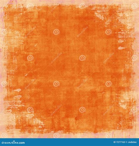 Grungy Distressed Orange Vintage Background Stock Photos - Image: 7277163