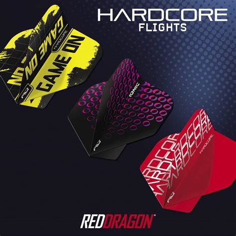 RED DRAGON Hardcore XT Flights 4 Sets Per Pack 12 Flights In Total BigaMart