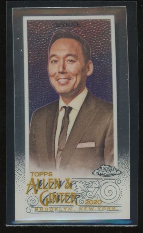 2020 Topps Allen And Ginter Chrome Mini Steve Byrne 252 Ebay