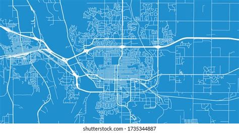 Urban Vector City Map Bismarck Usa Stock Vector (Royalty Free ...