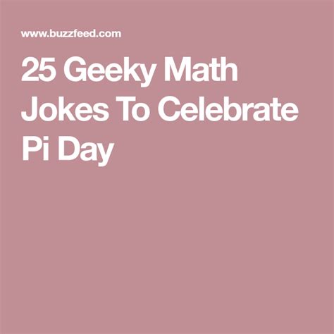 25 Geeky Math Jokes To Celebrate Pi Day | Math jokes, Math, Jokes