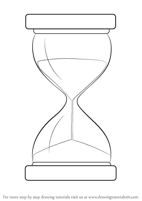 Hourglass Drawing Step By Step Tutorial