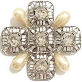 Broche Chanel croix bijou luxe occasion certifiée authentique