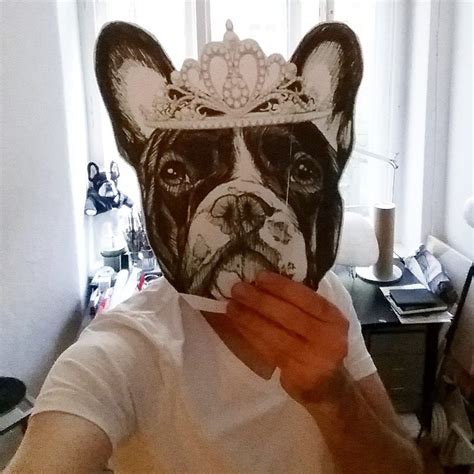 Artist Mask Artist Studio Studio French Bulldog Frenchie