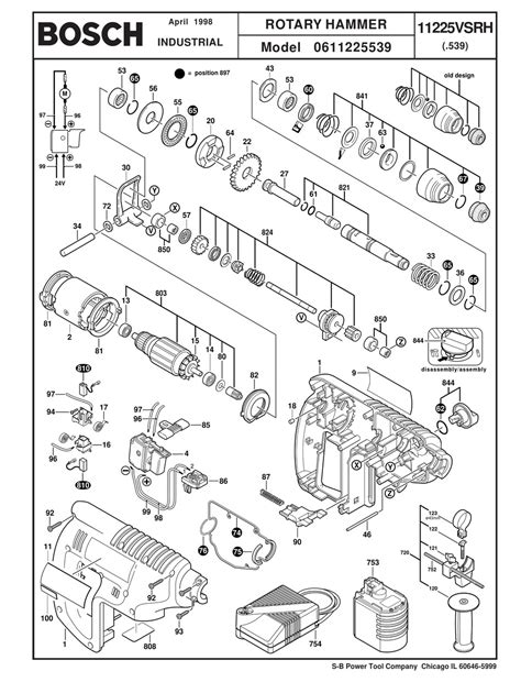 Bosch 11225vsrh 3 4 Sds Plus Rotary Hammer Parts List Pdf Download Manualslib