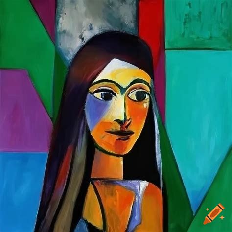 Cubist Portrait Of Ariana Grande By Pablo Picasso On Craiyon