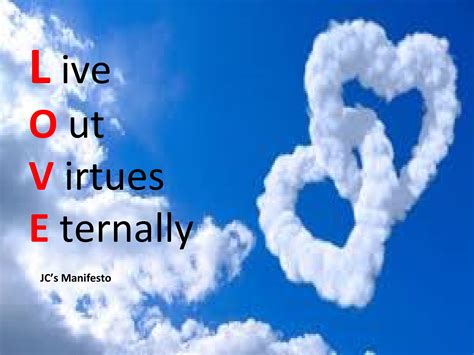 Love – The Virtue Of All Virtues (Acronym 6) | JC’S MANIFESTO