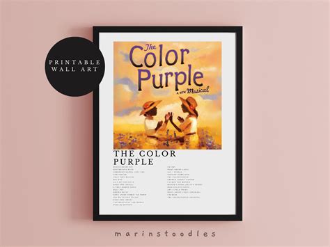 The Color Purple the Musical Poster Digital Print the Color Purple the ...