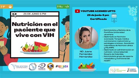 Nutrición en el paciente que vive con VIH YouTube