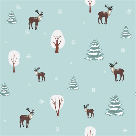 Christmas Winter Deer Wallpapers - Wallpaper Cave