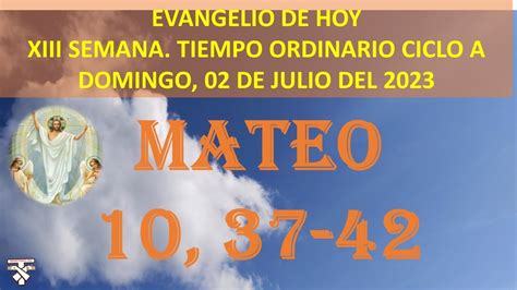 Reflexionando La Palabra De Dios Homilia Mateo Dom Xiii Del