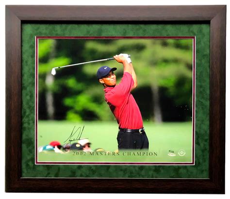 Tiger Woods Signed Le Masters Champion X Custom Framed Photo