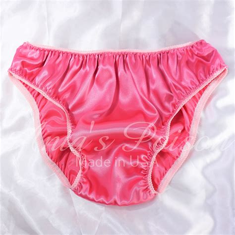 Gorgeous Pink So SOFT Satin Hipster Full Bikini Sissy Mens Etsy