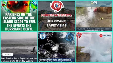 Jamaica Brace For The Impact Of Category Hurricane Beryl