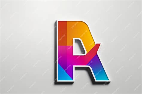 Premium Photo 3d A Gradient Letter Design Lettering Typography Retro