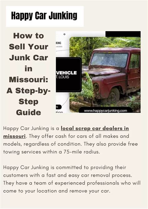 Ppt The Best Way To Get Cash For Your Junk Car In Missouri Powerpoint