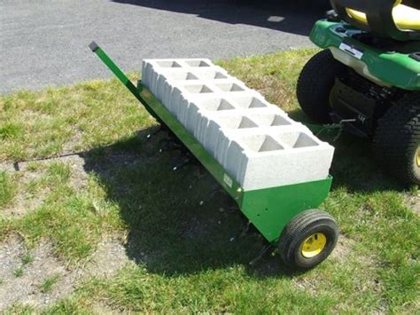 John Deere Core Aerator With Concrete Weights Home Construction