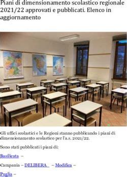 Piani Di Dimensionamento Scolastico Regionale 2021 22 Approvati E