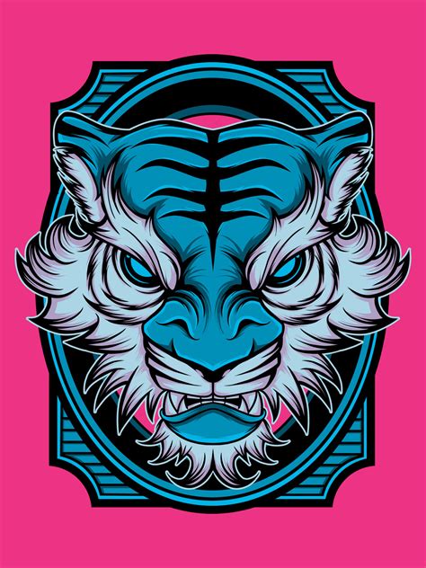 Tiger Head Mascot Vector 17300524 Vector Art at Vecteezy