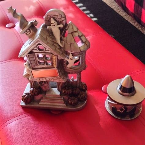 Holiday Halloween Decor Haunted House Candle Holder Set Poshmark