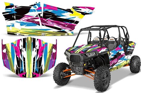 Buy AMR Racing UTV Graphics Kit Sticker Decal Compatible With Polaris