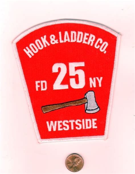 Fdny Westside Hook And Ladder Co 25 Patch Fdny Patches Patches