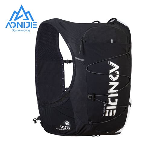 AONIJIE C9116 Black White Running Backpack Sports Hydration Water