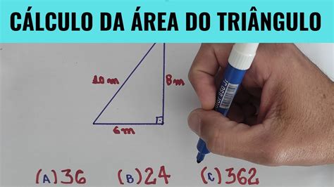 🔴 COMO CALCULAR A ÁREA DE UM TRIANGULO | MATEMATICA BASICA - YouTube