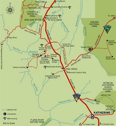 Map of Edith Falls | Credits NTTC