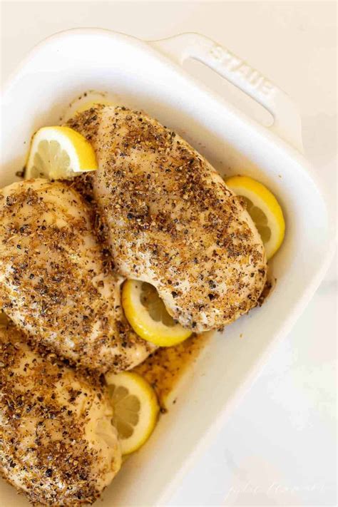 The Easiest Lemon Pepper Baked Chicken Julie Blanner