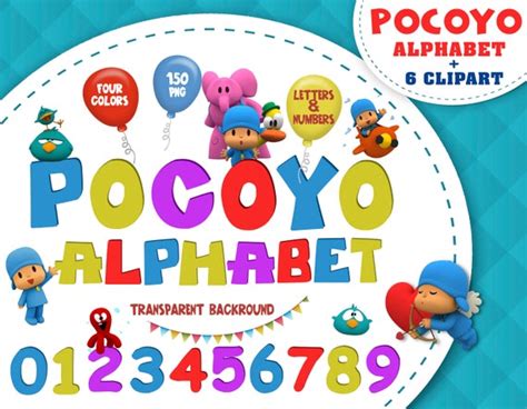 Pocoyo Alphabet Letters