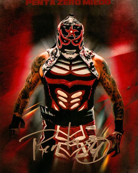 Penta El Zero Miedo signed 8x10 Photo – Signed By Superstars