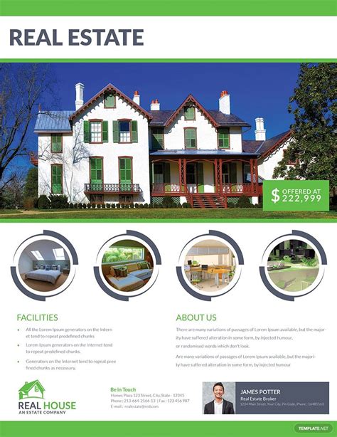 Real Estate House Sale Flyer Template - Download in Word, Illustrator ...