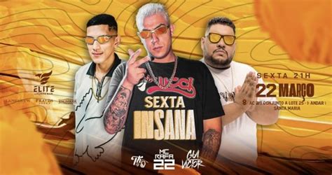 Sexta Insana Mc Rafa 22 Em Brasília Sympla