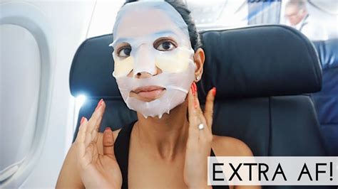 The Most Extra In Flight Skincare Routine Youtube