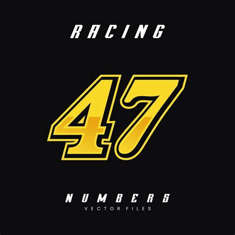 Racing Number 47 Vector Design Template 27569446 Vector Art at Vecteezy