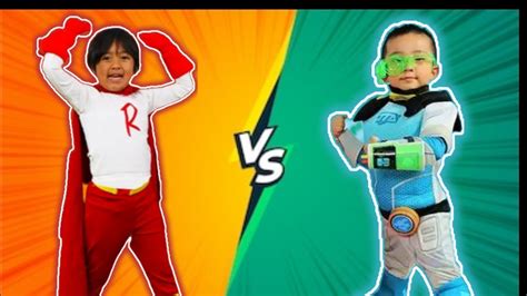 Tag With Ryan Vs Ckn Car Hero Ckn Toys Ryan S World Ryan Kaji