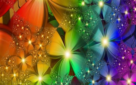 Rainbow Flowers Wallpapers - Wallpaper Cave