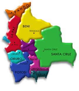 MAPAS DE SANTA CRUZ DE LA SIERRA UBICACIÓN DEL DEPARTAMENTO DE SANTA