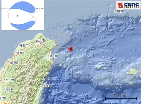 台湾宜兰县海域58级地震 沙鸥科报