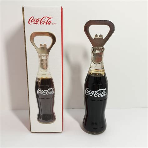 【目立った傷や汚れなし】コカコーラ ボトル 栓抜き ボトルオープナー 送料無料 液体 Coca Cola Liquid Filled