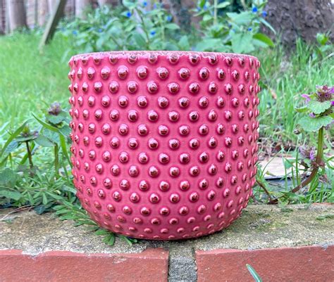 Pink Ceramic Plant Pot Indoor Outdoor Planter Hanging Plant Etsy