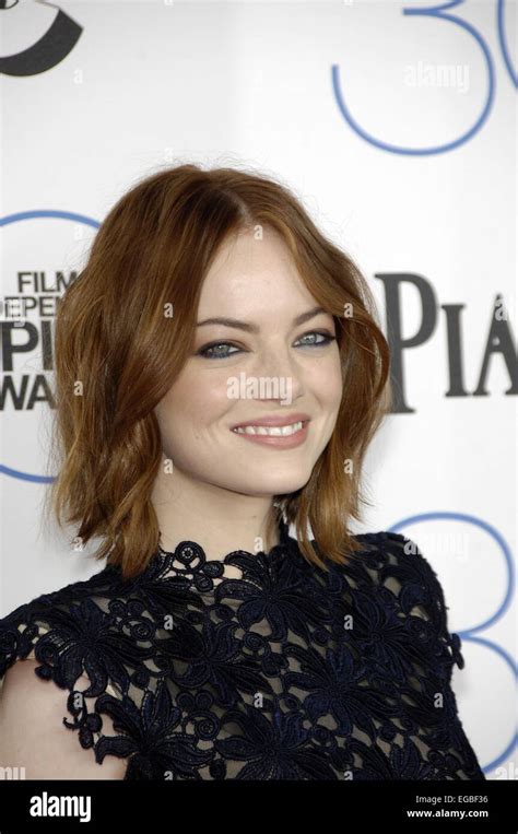 Santa Monica Ca 21st Feb 2015 Emma Stone At Arrivals For 30th Film