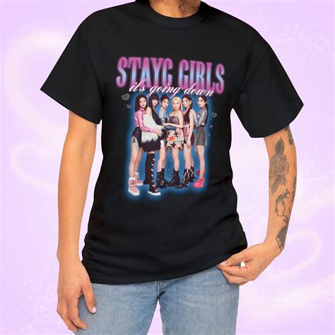 Stayc Girls It S Going Down Retro Bootleg T Shirt K Pop Girl Group