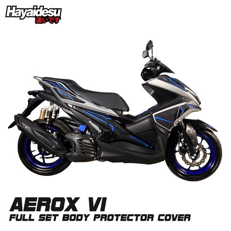 Hayaidesu Yamaha Aerox V1 Full Set Body Protector Cover Shopee