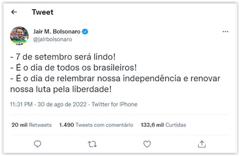 Redes Bolsonaristas Usam Lula Pt E Religião Na Convocação Para O 7 De Setembro 082 Notícias